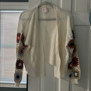 Crocket Openwork Cardigan